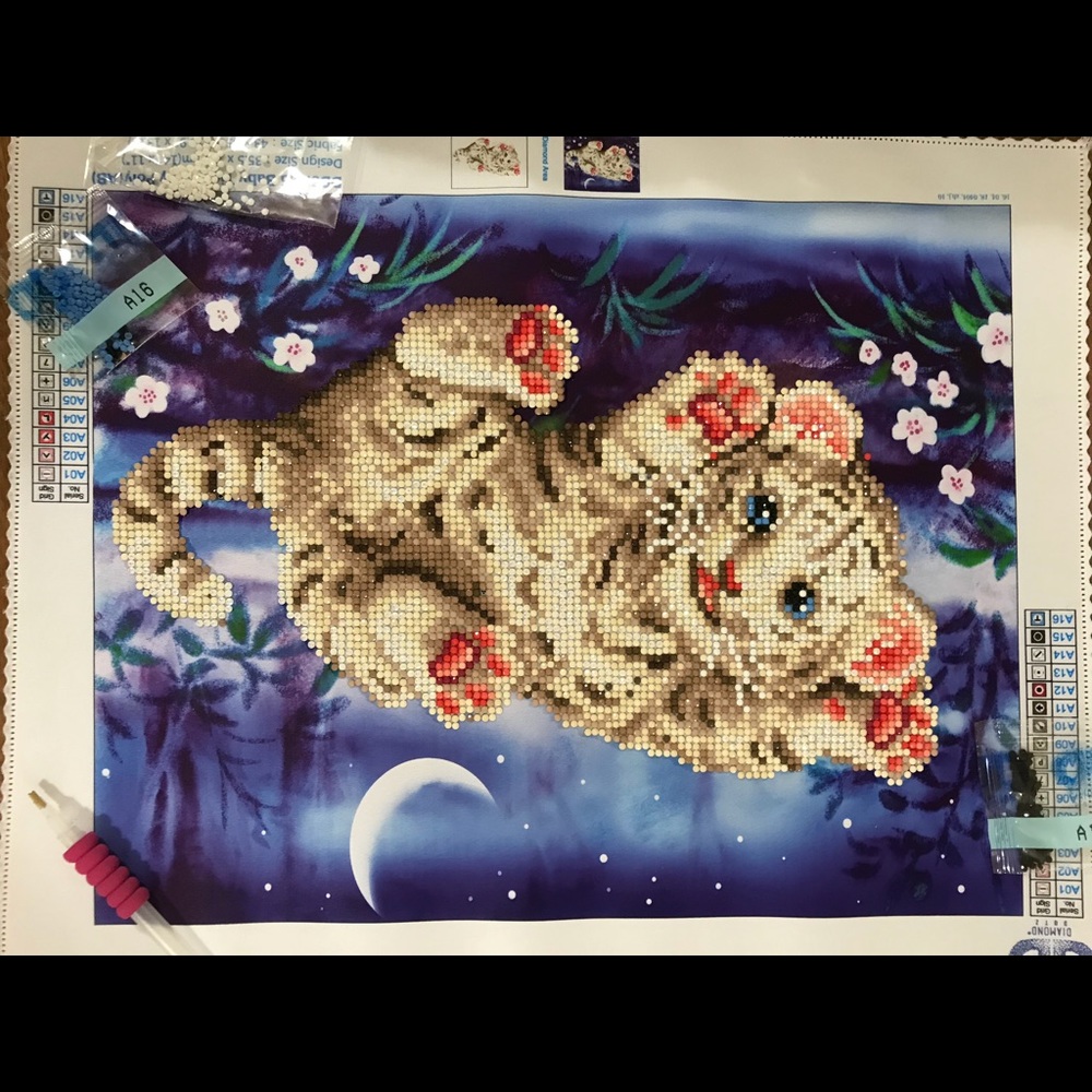 Handmade sparkling picture.